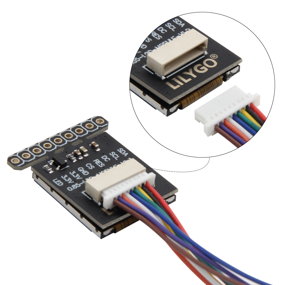 T-0.85 ġ LCD  GC9107 Ǯ ÷ ÷ IPS 128*128 ȭ   Arduino  PH1.0mm ̺ Ȧ